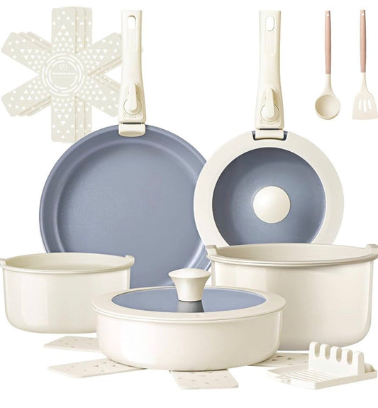 Removable Handle Pots & Pans Set